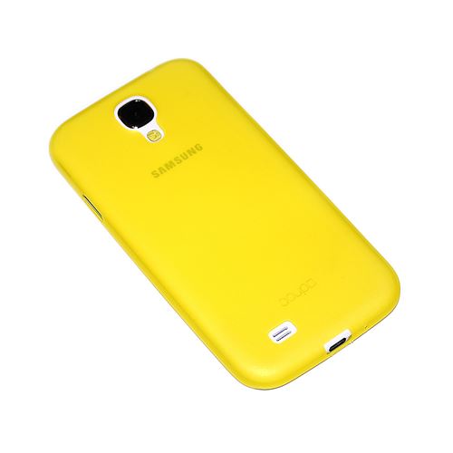 doupi UltraSlim Coque pour Samsung Galaxy S4, fin mat ultra mince et ultra léger Bumper Cover Housse de Protection, jaune