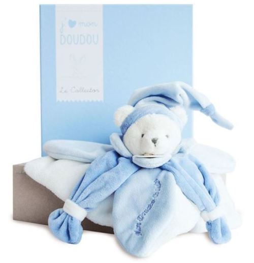 Doudou Et Compagnie Bleu Doudou Ours Collector - 24 Cm