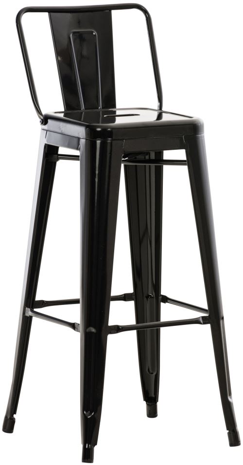 CLP Tabouret de bar en métal Mason , Noir