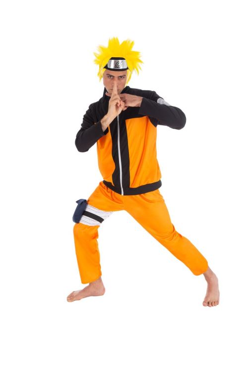 Déguisement Naruto™ Adulte Licence Officielle - Orange - M