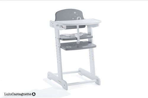 DOUDOU CHAISE BEBE EVOLUTIV coloris Gris/Blanc