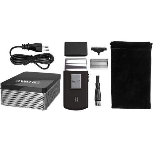 Rasoir électrique Wahl Travel Shaver 03615-1016 Noir et Gris