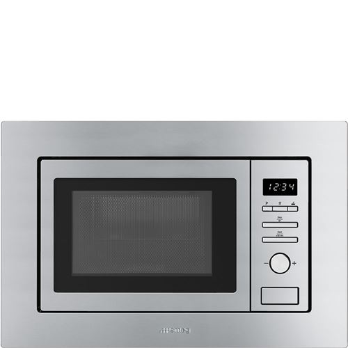 Four à micro-ondes encastrable Smeg FMI020X Grill 20 L 800 W Acier inoxydable - Neuf