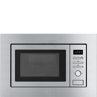 Smeg Elite FMI020X - Four micro-ondes grill - encastrable - 20 litres - 800 Watt - acier inoxydable - 1