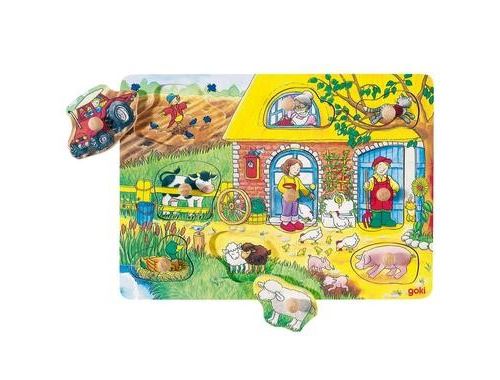 Puzzle À Images Cachées 9 Pcs Jouet En Bois Enfant 2 Ans Et +