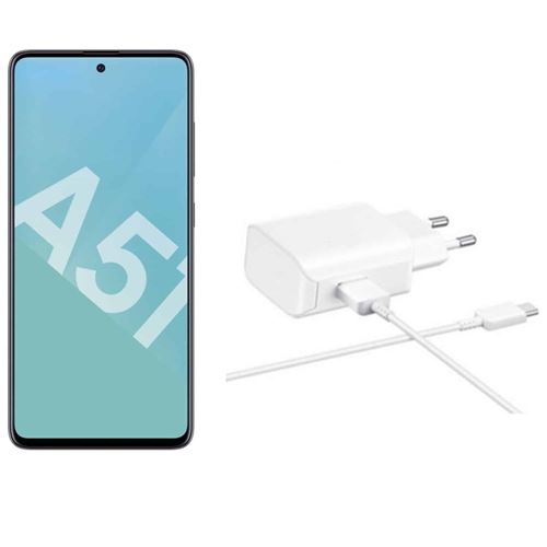 Chargeur pour Samsung Galaxy A51 + Câble USB Type C