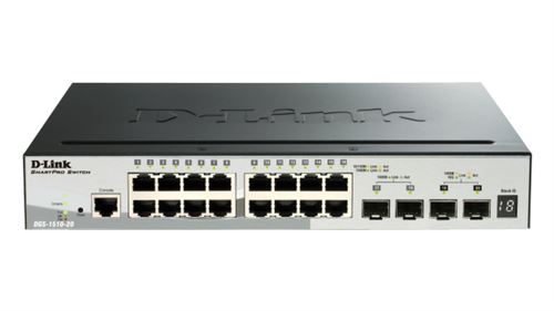 D-Link DGS-1510 Managed L3 Gigabit Ethernet (10/100/1000) Black Power over Ethernet (PoE)