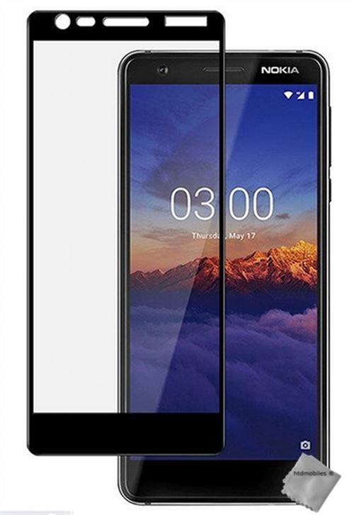 Film de protection verre trempe incurve integral pour Nokia 3.1 (2018) - NOIR