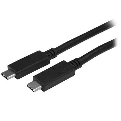 StarTech.com Câble USB-C vers USB-C avec Power Delivery (3A) de 2 m - M/M - USB 3.0 - Certifié - Cordon USB Type C - USB 3.1 (5 Gb/s) - Câble USB - USB-C (M) pour USB-C (M) - USB 3.1 - 3 A - 2 m - noir - pour P/N: DKT30CHPD3, DKT30CHVSDPD, KITBXDOCKPEU