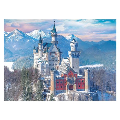 Puzzle Eurographics - Neuschwanstein en hiver, Allemagne, 1000 pièces