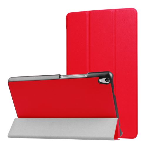 Étui de protection tri-pliée pour Lenovo Tab3 8 Plus TB-8703F - Rouge