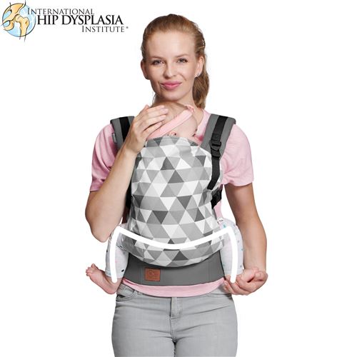 Kinderkraft NINO, Porte-bébé, Dès la naissance, Ergonomique, Anti-dysplasie, Portage Av./Ar, Gris