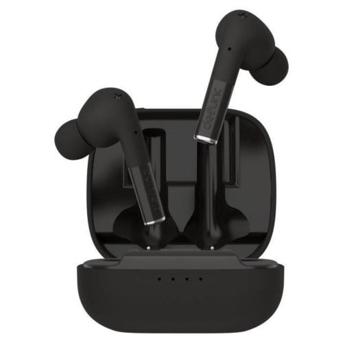 DeFunc TRUE GAMING - Werkelijk draadloze koptelefoon met micro - inwendig - Bluetooth - zwart