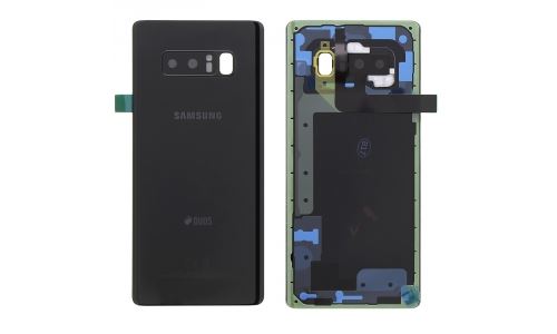 Face arrière vitre du dos Galaxy NOTE8 coloris noir