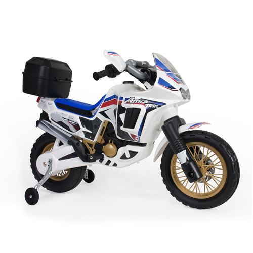 Injusa batterie véhicule moto Honda Africa 6V 100 cm blanc