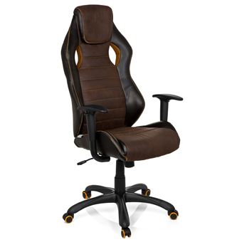 56 80 Sur Chaise De Bureau Gaming Racer Vintage Iv Simili Cuir Marron Hjh Office Achat Prix Fnac
