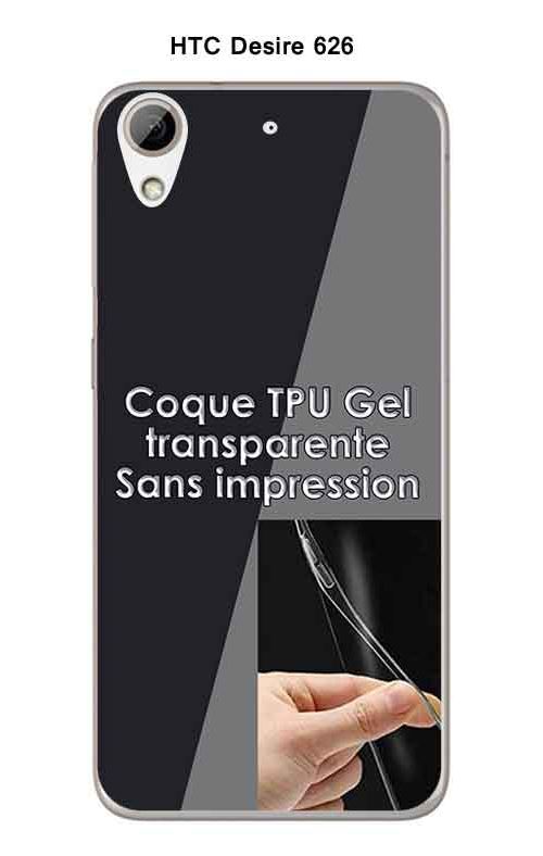 Onozo - Coque HTC Desire 626 Transparente (TPU Gel souple)
