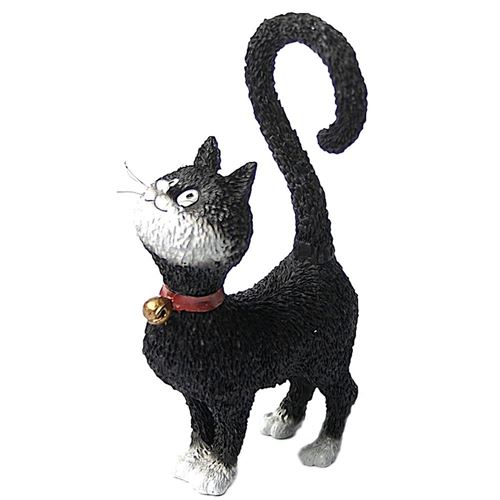 Statuette Dubout Les chats Qu'est-ce qu'on mange ?