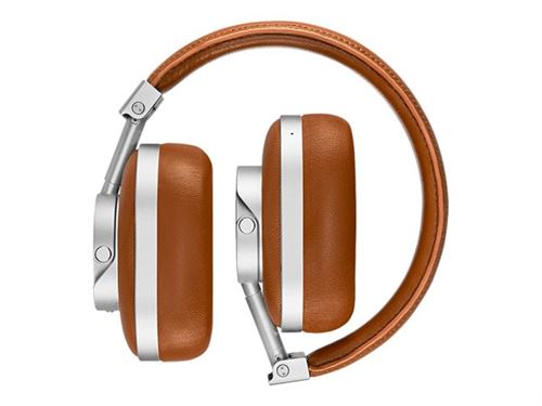 Master & Dynamic MW60 - Koptelefoon met micro - over oor - Bluetooth - draadloos - bruin, metaalzilver