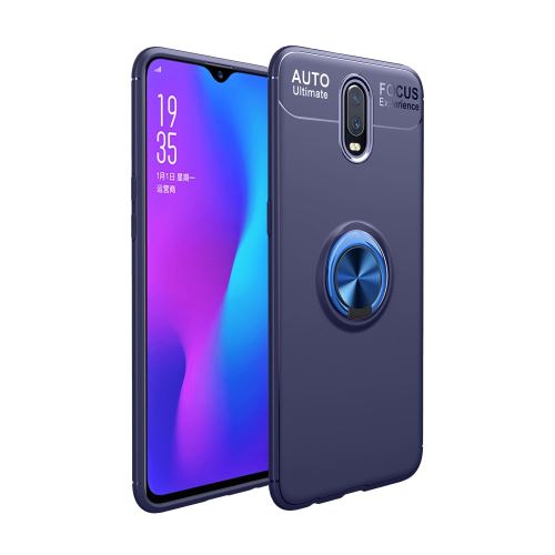 Coque en TPU béquille annulaire bleu pour votre OnePlus 6T