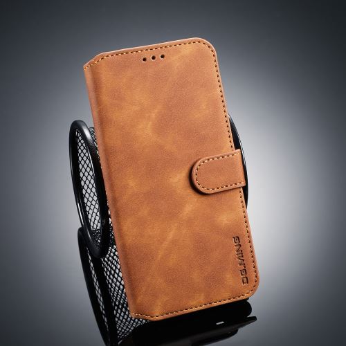 Etui en PU style rétro marron pour votre Samsung Galaxy J6 Plus