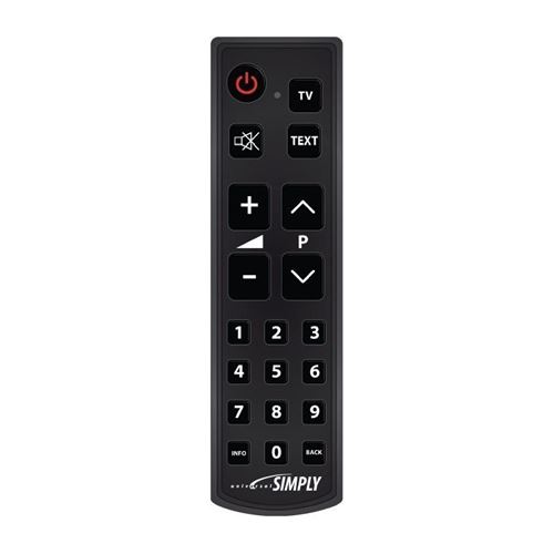 Télécommande Tv Simplifiée À Codes Mbg Simply 1731