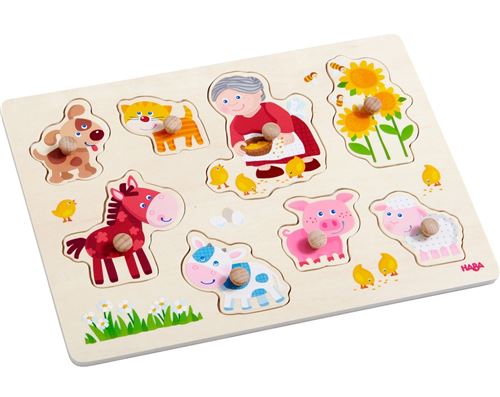 Haba - Inlegpuzzel - Oma Linda's dieren