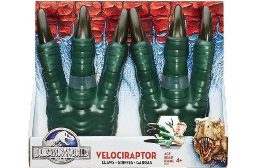 Griffes de velociraptor - accessoires deguisement - gant - jurassic world