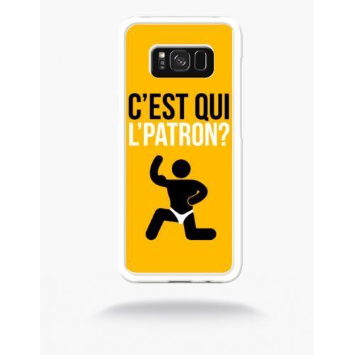 Coque c est qui l patron 5 compatible samsung s8 bord transparent