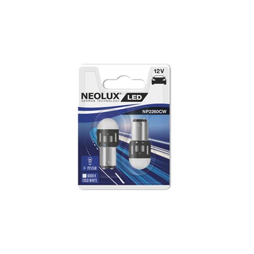 Lampe/ampoule 12v 21/5w (bay15d) neolux (led 1.2w) feu+stop (blister de 2)