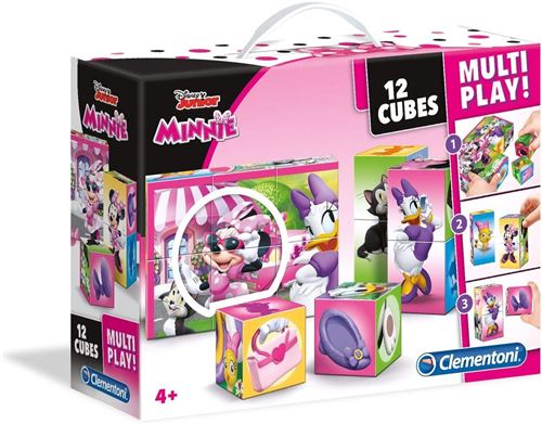 Clementoni puzzle de blocs Cubi 12 Multiplay- Disney 12 blocs
