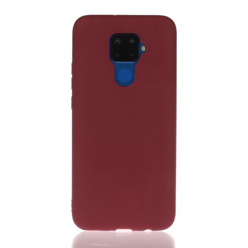 Coque en TPU mat de couleur unie anti-empreintes digitales rouge pour votre Huawei Mate 30 Lite/Nova 5i Pro