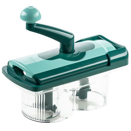 Genius A33887 Trancheuse Universelle, en Plastique, Vert, 27 x 13 x 12 cm, 21 unites