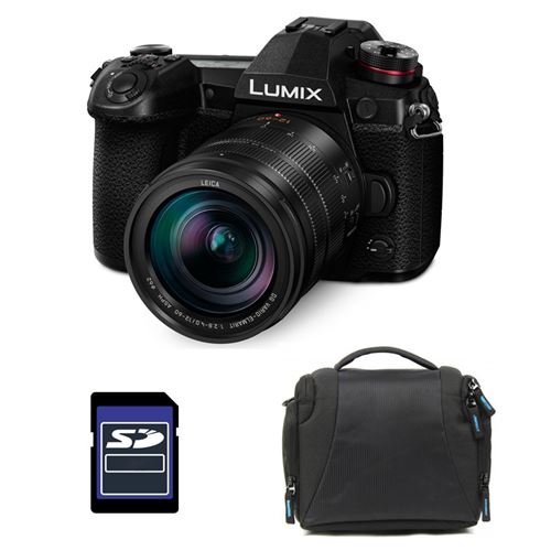 LUMIX G9 Noir + 12-60 f/2.8-4.0 + Sac et Carte SD 4 Go