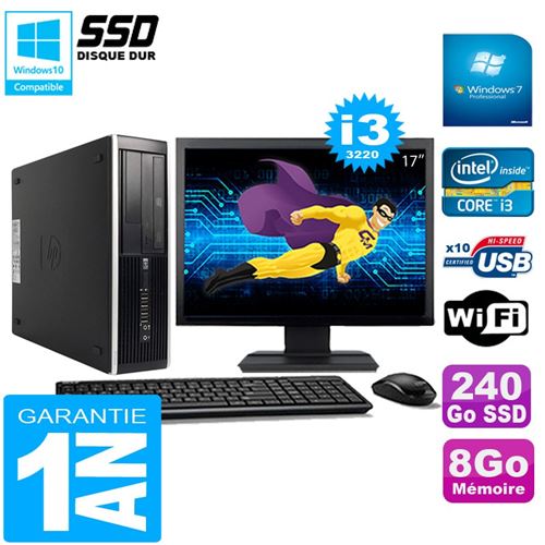 Acheter Pc hp compaq pro 6300 sff i3-3220 8go 240go ssd graveur dvd wifi w7 ecran 17' État correct - 299,00 € Pc hp compaq pro 6300 sff i3-3220 8go 240go ssd graveur dvd wifi w7 ecran 17' État correct - Hewlett-Packard reconditionné disponible sur Fnac