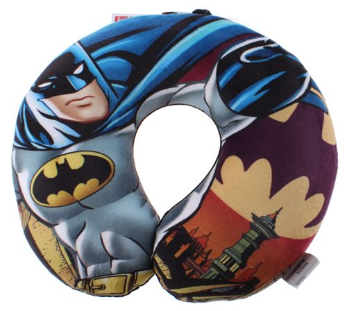 DC Comics coussin de cou Batman 28 x 30 cm multicolore/noir