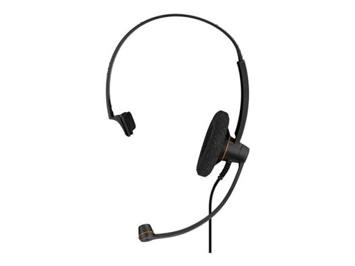 EPOS IMPACT SC 30 USB ML - Micro-casque - sur-oreille - filaire - USB - noir avec des reflets orange