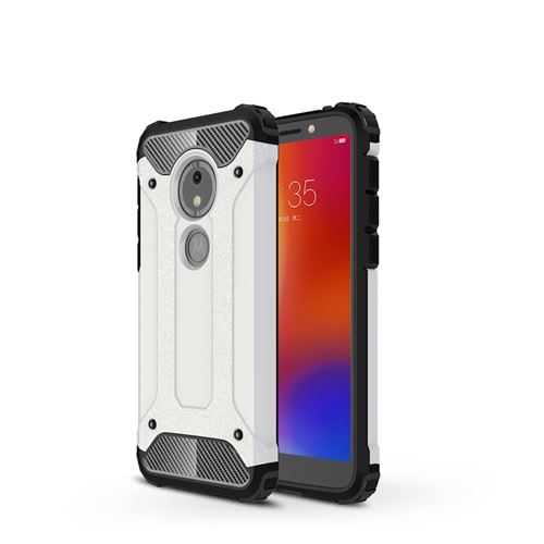 Coque en TPU armor guard hybrid blanc pour votre Motorola Moto E5 Play Go