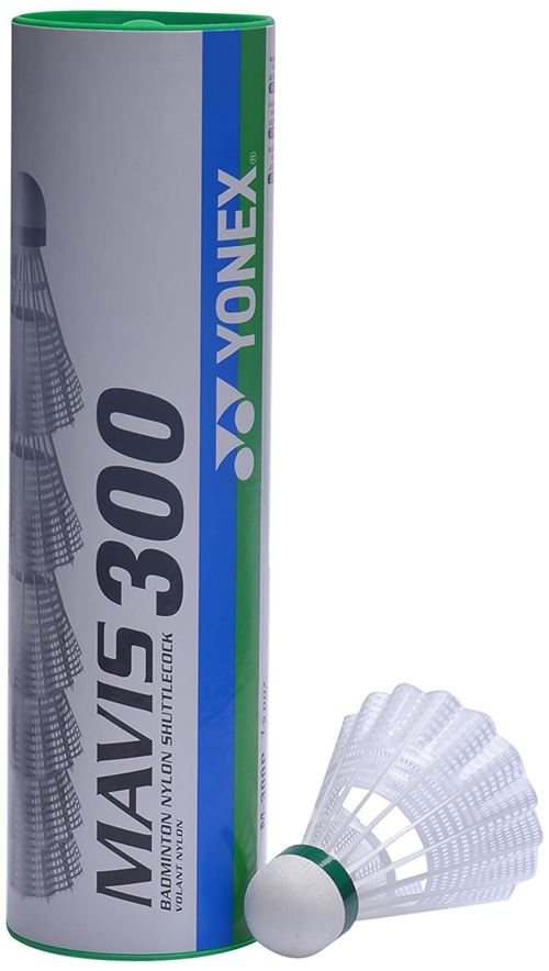 Yonex navettes de badminton Mavis 300 blanc lent 6 pièces