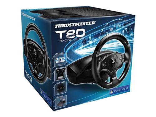 Volant Thrustmaster T80 pour PS3/PS4/PS5 - Volant gaming à la Fnac