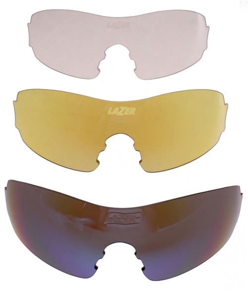 Lazer set de lentilles lunettes de vélo M1bleu/jaune/transparent/transparent