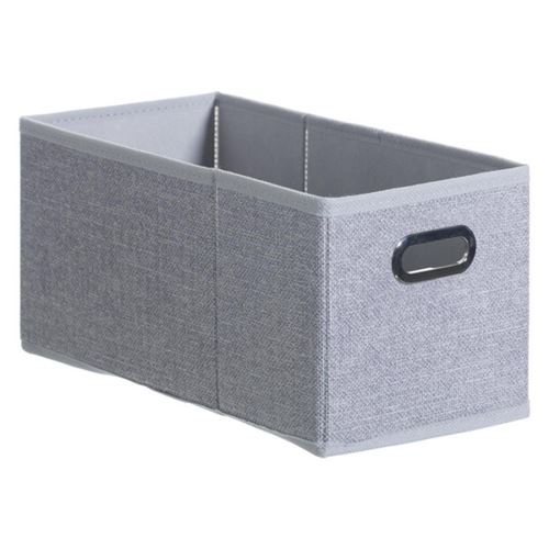 Paris Prix Gris Five Simply Smart - Boîte De Rangement Pliable "Premium" 15X31cm Clair