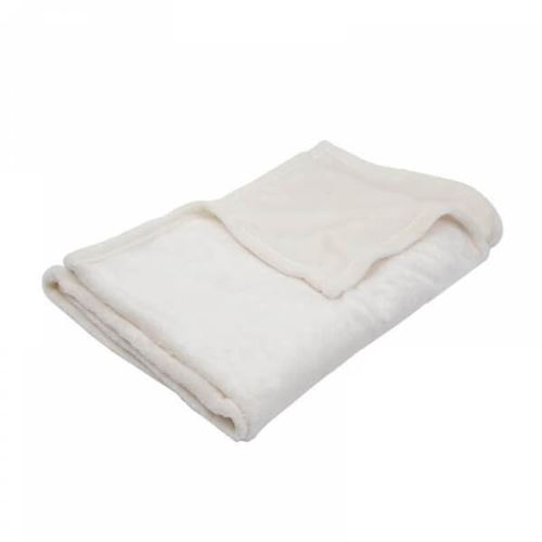 Babycalin couverture bébé ecru flanelle - 100 x 150 cm