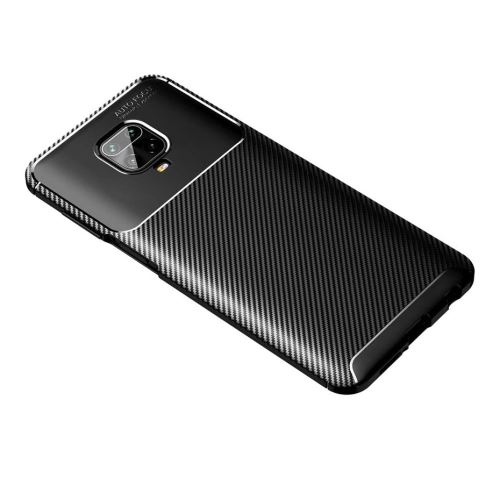 Coque brossée noire pour Xiaomi Redmi Note 9S NEW Carbon Fiber Antichoc