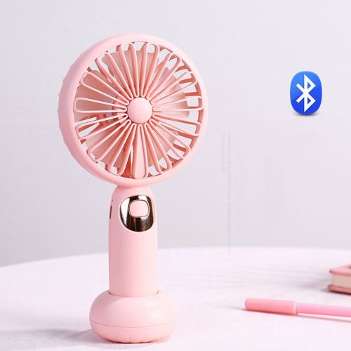 Portable Mini USB rechargeable ventilateur intégré batterie Haut-parleur portable Bluetooth