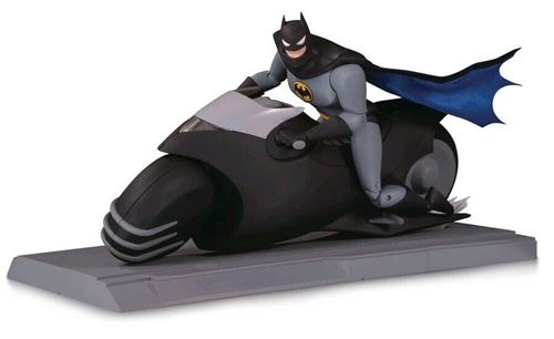 Batman The Animated Series figurine Batman with Batcycle 15 cm