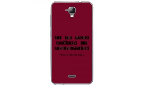 Coque souple pour Altice S40 avec impression Motifs frôler la perfection bordeau
