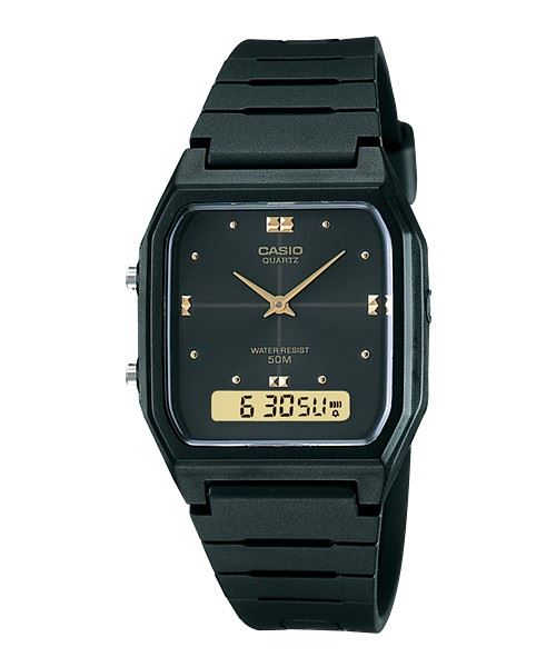 Montre Femme Casio Vintage Aw-48He-1Avdf Noir