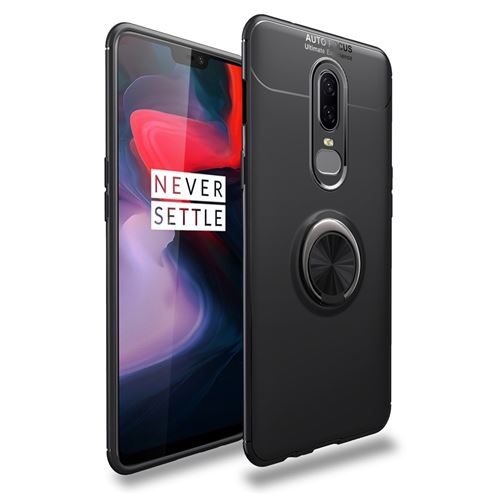 Coque en TPU bague noir pour votre OnePlus 6