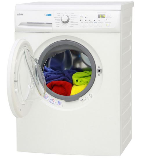 Faure Fwf7125Pw - Machine À Laver - Largeur : 60 Cm - Profondeur : 55.9 Cm - Hauteur : 85 Cm - Chargement Frontal - 53 Litres - 7 Kg - 1200 Tours/Min